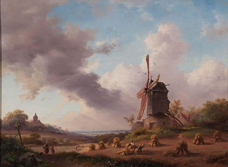 Jan Adam Kruseman Harvest Month Sweden oil painting art